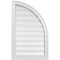 Ekena Millwork Quarter Round Top Right Surface Mount PVC Gable Vent w/ 2"W x 1-1/2"P Brickmould Frame, 20"W x 32"H GVPQR20X3202SF - alternate 1